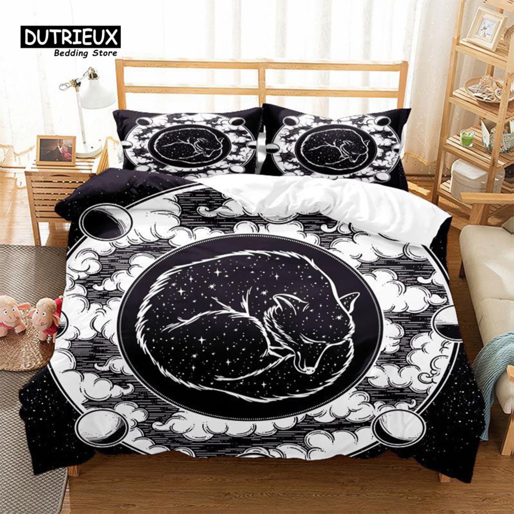 Hamsa Hand Duvet Cover Boho Exotic Sun And Moon Bedding Set Luxury Galaxy Astrology Comforter Cover Full Queen For Adults Kids