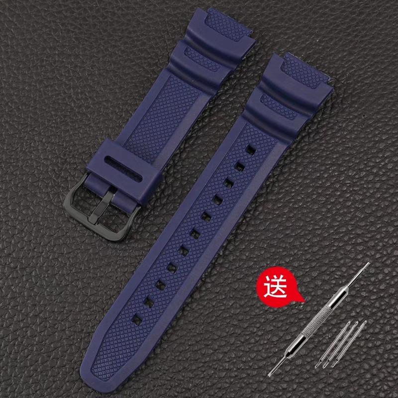 Accessori per cinturino da polso adatti per Casio Watch W-218h / F-108 AE1200 / 1000 / 1300 cinturino da polso in resina silicone 18mm