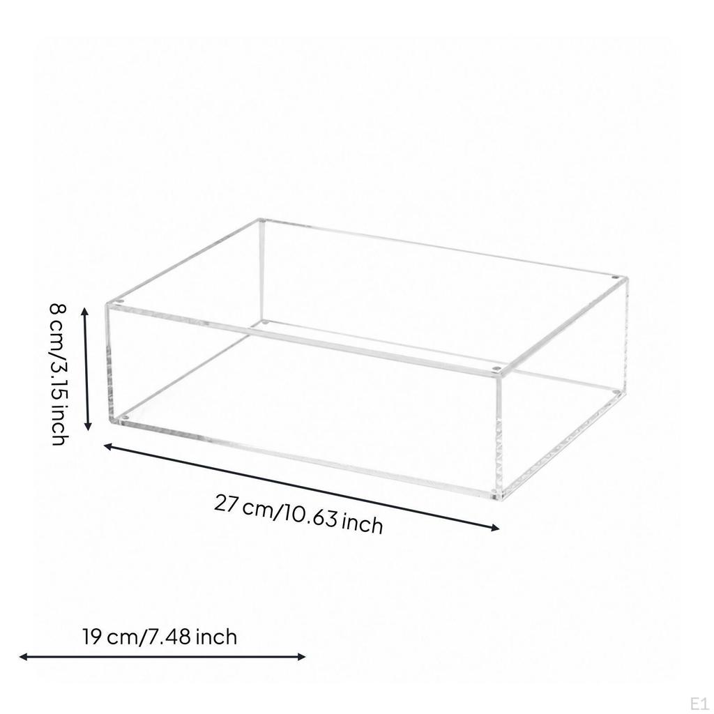 Stackable Acrylic Display Cover with Closure Versatile Transparent