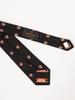 [BEAMS PLUS] Silk Crest Shield Embroidery Tie for Men, BLACK, FREE SIZE 38440034107