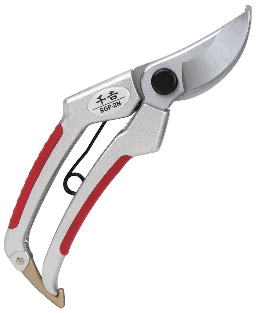 Senkichi Aluminum Handle Pruning Shears with Resin for Live Wood up to Grip, 15mm, 200mm, SGP-2N