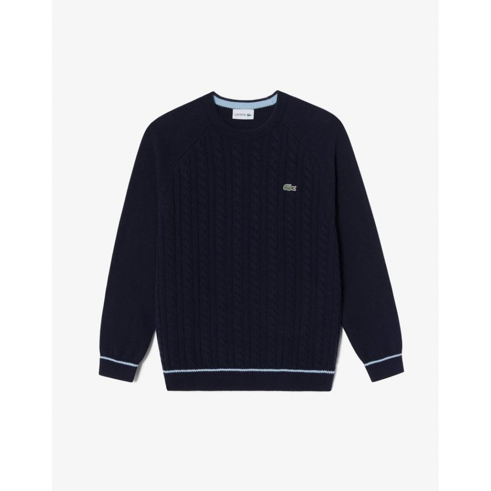 

LacoSte Men S Cable Round Sweater Ah806e 54n Hde 003