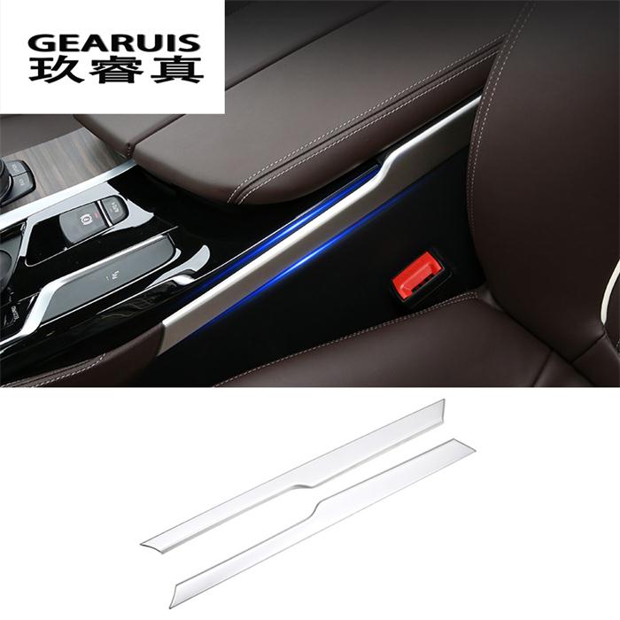 

Стайлинг автомобиля, панель переключения передач, декоративная полоса, авточехлы, наклейки, отделка для BMW 5 серии G30 G38 2018, интерьер авто серебряный