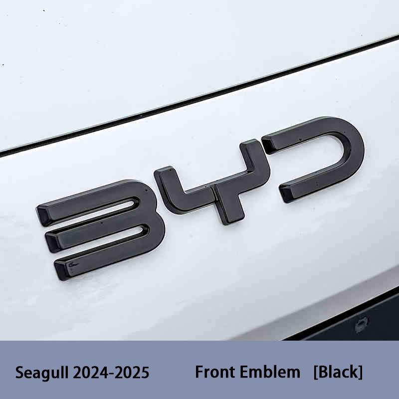 For BYD Seal 06 DMI Seal 06 GT Seagull Dolphin Front Emblem Modification Black Warrior Car Badge Covering Styles Logo