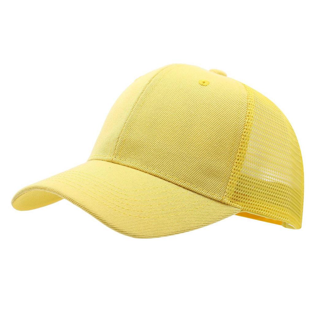 Unisex Summer Breathable Six-Panel Mesh Baseball Cap with Custom Logo for Outdoor Sports