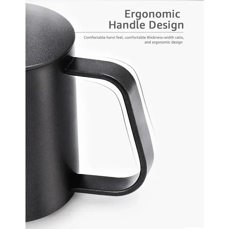 350/600ML Stainless Steel Drip Kettle Swan Neck Thin Mouth Pot Non-stick Coating Food Grade Gooseneck Drip Kettle Coffee Tea Pot