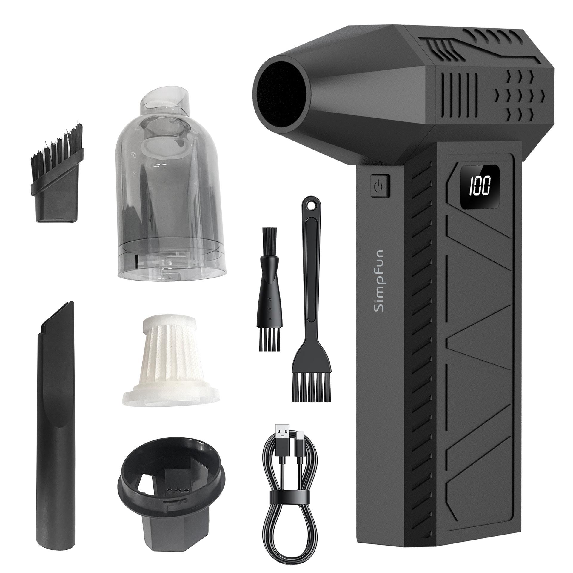 

Portable High-Power Brushless Turbine Fan/Suction Combo for Outdoor Camping