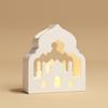 Light House Moon Shape Silicone Candle Stand Molds for Epoxy Resin Candle Holder Tealight Holder Gypsum Decoration