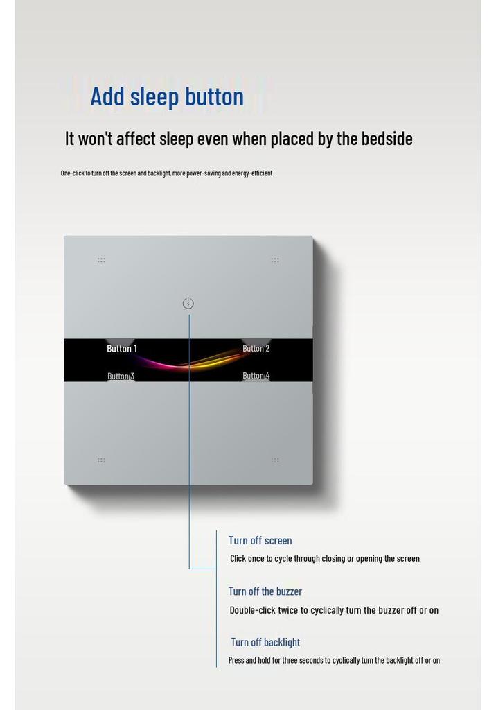 ZXWL Smart Touch Switch with AG Glass, Mesh2.0 Bluetooth, Mijia APP Connectivity