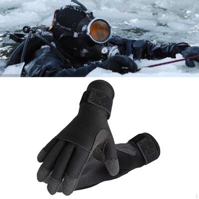 Dykhandskar Femfingrade Anti-Slip Resistenta Simning Vattensporttillbehör för Surfing