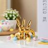 Unique Aesthetic Kiss Couple Bunny Figurine Handicraft Easter Rabbit Ornament  Home Decoration