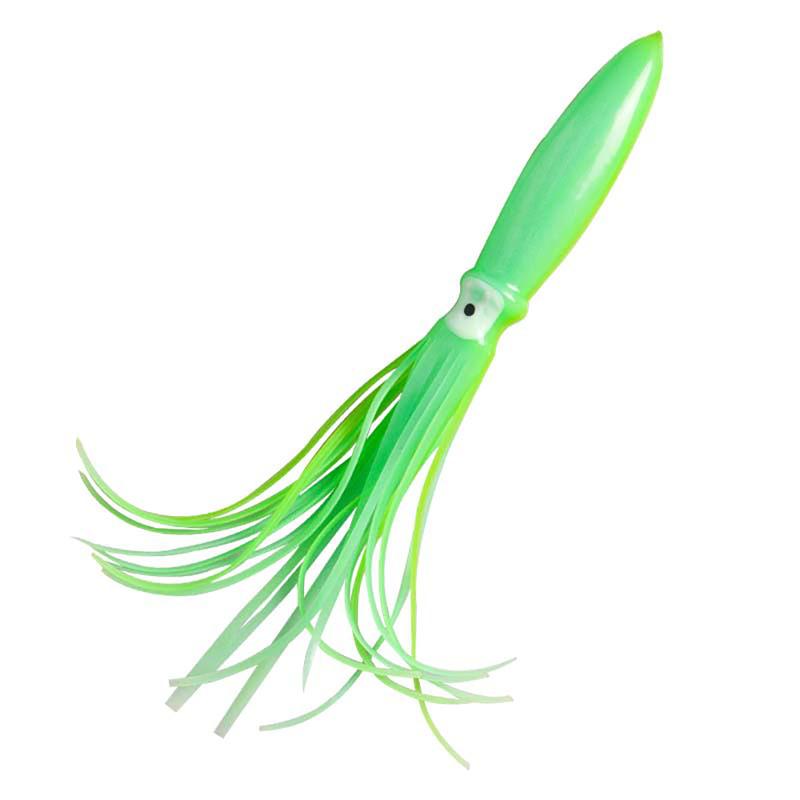 28cm32g Leuchtender Tintenfisch Angelköder Lebensechter Tintenfischrock Angelköder Angelausrüstung für Salzwasser