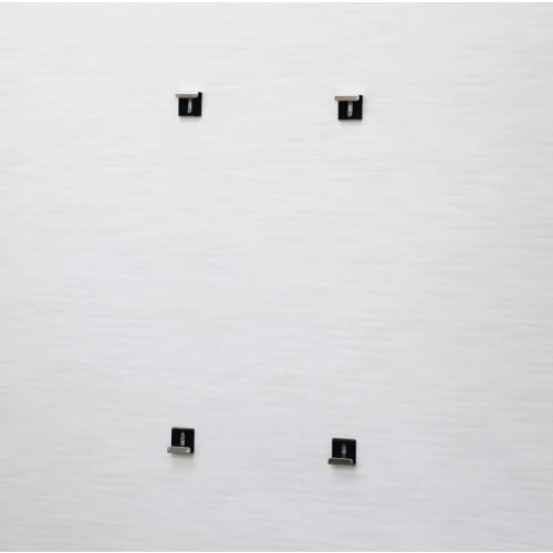 Topre Corporation Replacement Mounting Brackets for 5mm Thick Mirrors, Silver, Easy Installation, Made in Japan, NP-20, Pack of 4