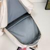 New high-value backpack, light and cute, large-capacity contrasting color and simple student backpack for junior high school and high school students