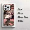 Cute M-Miata M-Mx5 Red Car Phone Case For iPhone 17,16,15,14,13,12,11,Mini,Pro,E,MAX White Matte Silicone Whtie Cover