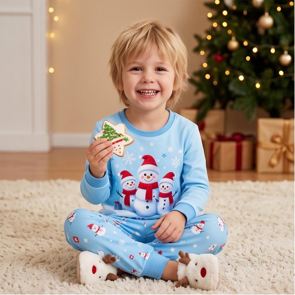 Kids Casual Long Sleeve Top and Pants 2-Piece Outfit Set for Fall Winter Everyday Wear