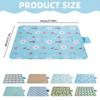 Xoxingysm Cushion Outdoor & Picnic Blanket Extra Large Sand Proof and Portable Beach Mat for Camping Hiking Festivals 145X80Cm