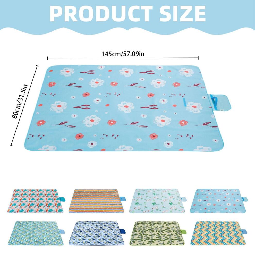 Xoxingysm Cushion Outdoor & Picnic Blanket Extra Large Sand Proof and Portable Beach Mat for Camping Hiking Festivals 145X80Cm