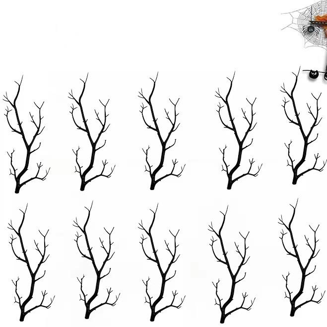 Halloween Simulation Dead Branches Halloween Black Fake Branches Eyeball Holiday Atmosphere Interior Decoration