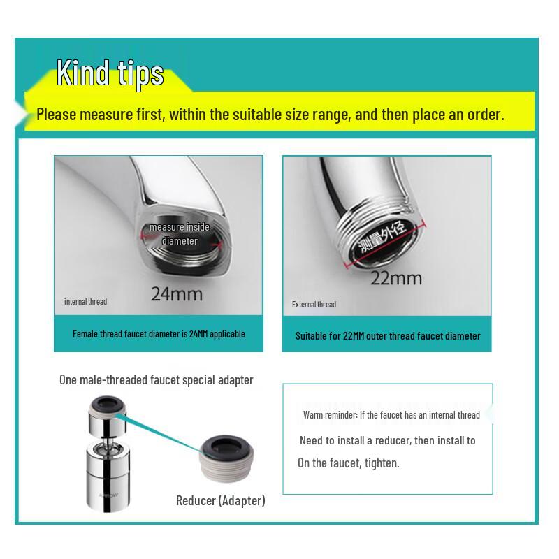 ARROW Universal Swivel Faucet Aerator Extender