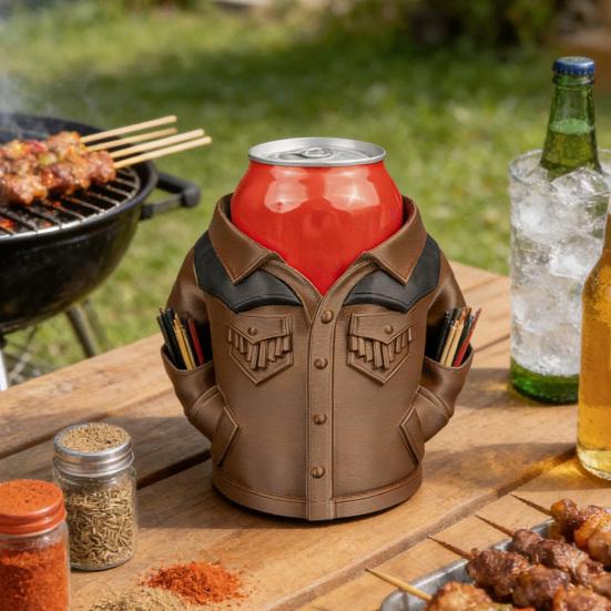Beverage Can Jacket Funny Beer Can Holder Soda Can Hoodie 3D Printed Drink Can Sleeve for Parties BBQs Gag Gift