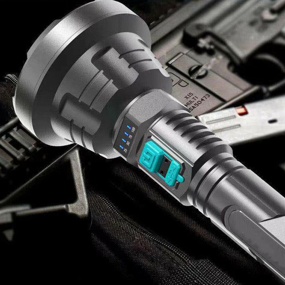 USB Rechargeable High-Powered LED Flashlight for Home and Outdoor Use