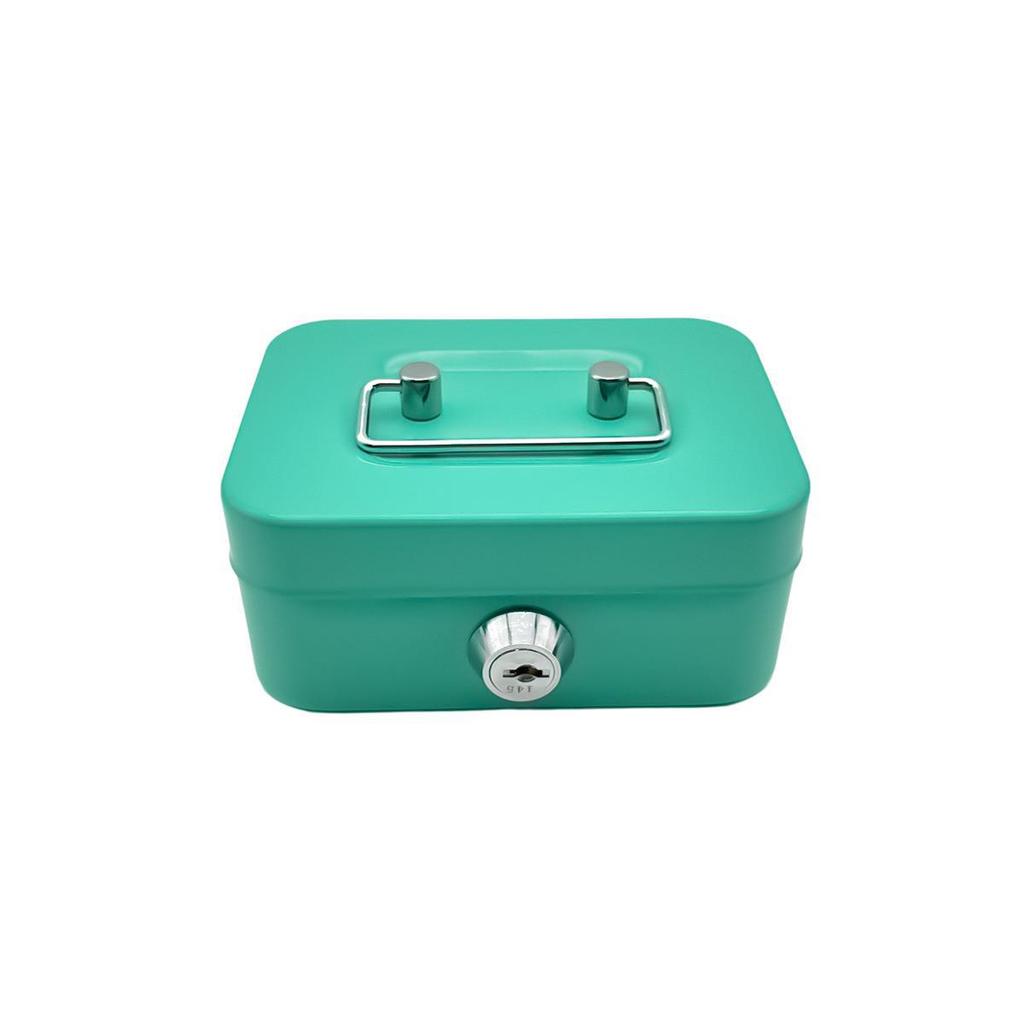 Mini Metal Cash Box Money Bank Change Security Box Portable Kids Coin Collection Gift Storage Money Tank With Lock
