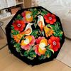1PC Birds flowersAutomatic Open/Close Umbrella with Windproof, 8-Rib Sturdy Canopy, Durable Ribs, Fashionable Design, Outdoor Accessory, Fun Prin, Hol