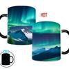 Northern Lights Valentine'S Day Ceramic Coffee Mark Cup Color Changing Cup Water Aurora Borealis