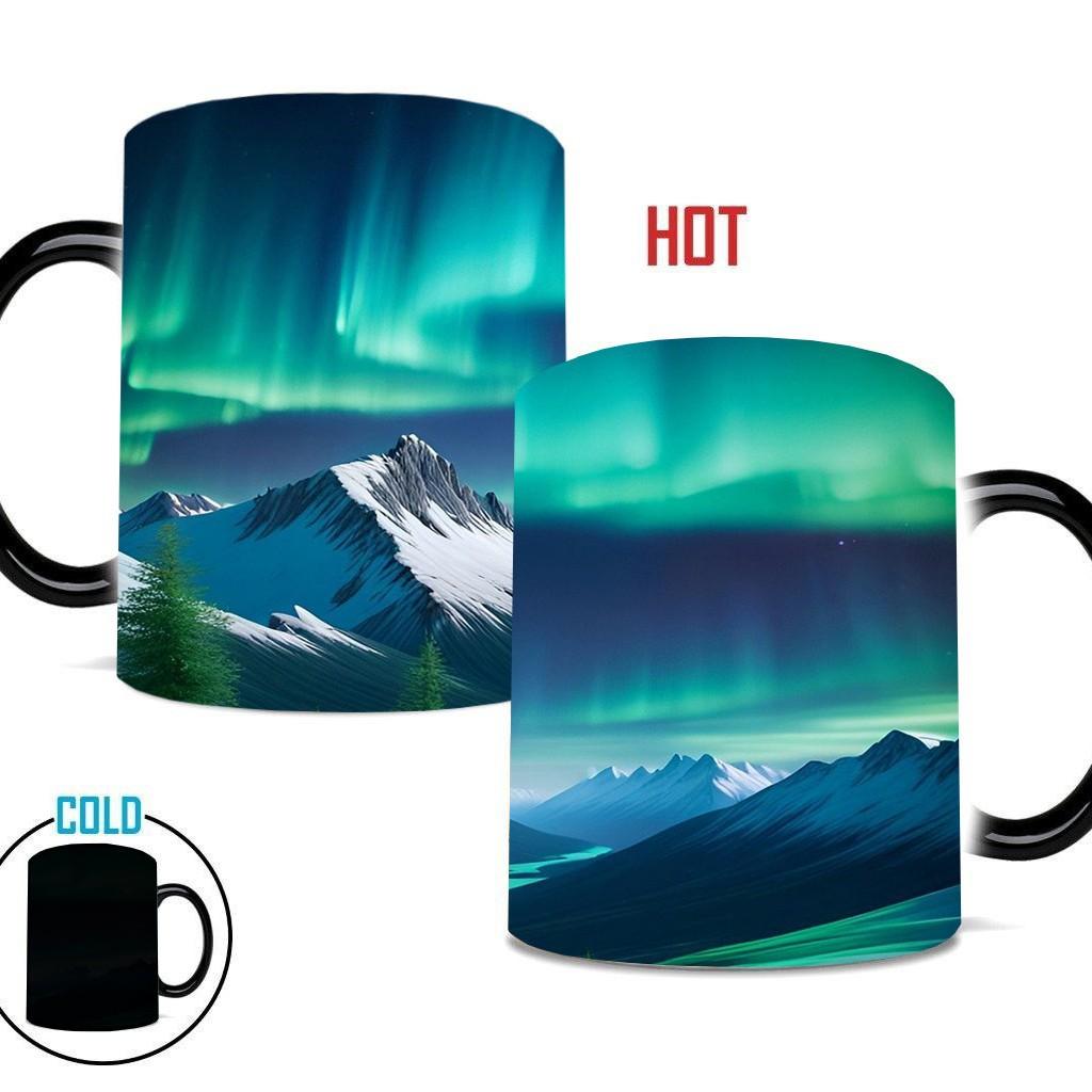 Northern Lights Valentine'S Day Ceramic Coffee Mark Cup Color Changing Cup Water Aurora Borealis