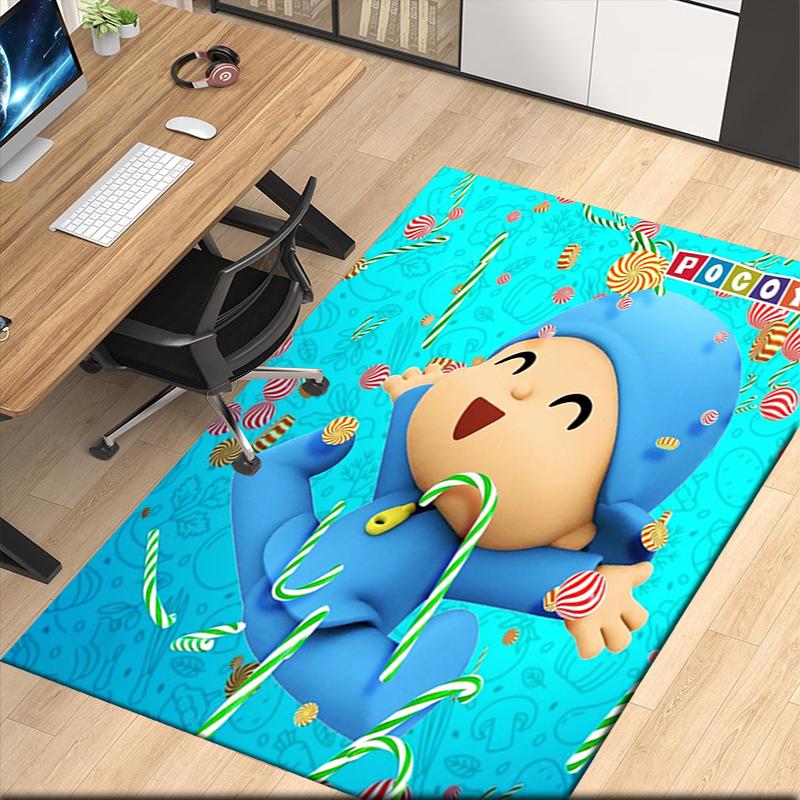 Alfombra Estampada de Pocoyó, para Silla de Oficina Sala de Estar Dormitorio Cocina Decoración Regalos.