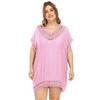 Oversized Women's Handmade Patchwork V-neck Solid Color Beach Dress Cover Up Dresses