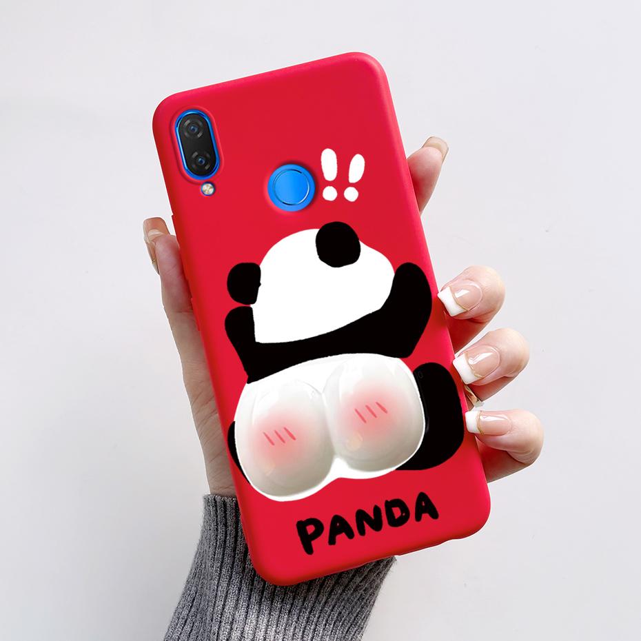 For Huawei Nova 3i Case INE-LX1 INE-LX2 Pandas Cover Soft Silicone Phone Case For Huawei P Smart Plus 2018 Nova3i Fundas Bumper