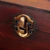 Classical Wood Box Retro Wooden Storage Case Treasure Jewelry Container Organizer Pirate Jewelry Trinket Display Case Hinged Box