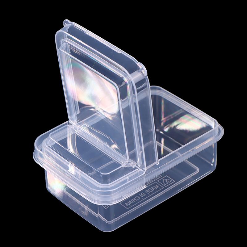 Ins Transparent Flip Cover Storage Box Large Capacity Dustproof Box Gukaka Card Organizing Multifunctional Box