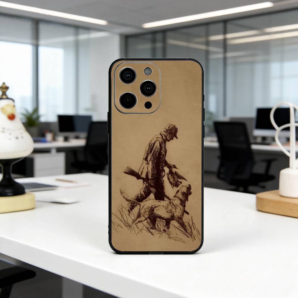

S-Sharp H-Hunter Hunting D-Dog Phone Case For iPhone 17,16,15,14,13,12,11 Plus,Pro Max,XS,Soft Silicone Black Cover iPhone17