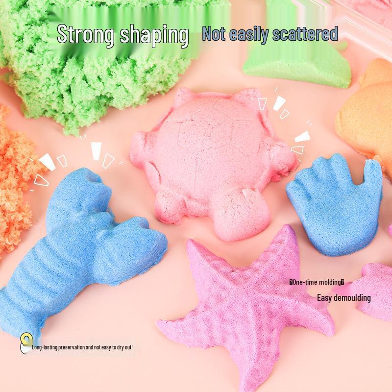 Creative Kids' Cotton Sand & Colored Clay DIY Playdough Set