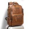 Europäischer Amerikanischer Retro Lederrucksack Mit Einem Koffer Multifunktionaler Reise Crazy Horse Große Kapazität Computertasche Herren