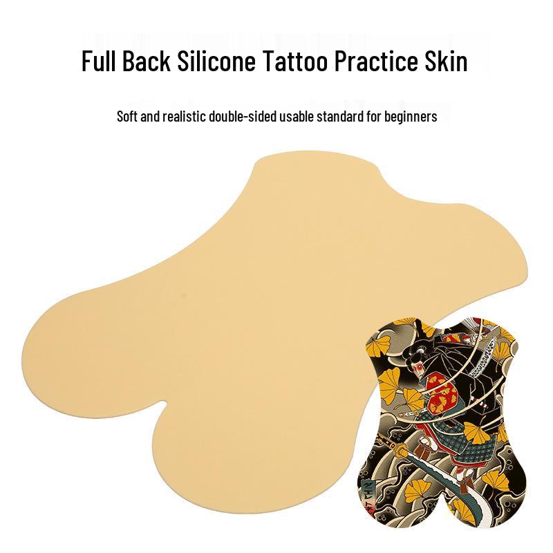 

Thickened Double-Sided Silicone Tattoo Practice Skin - Full Back 56*45*0.32CM Full Back грязно-белый