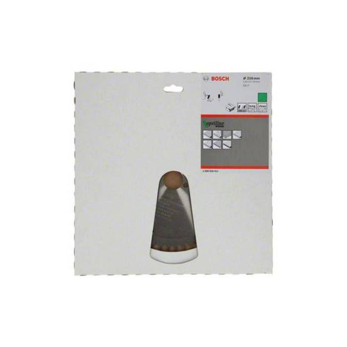 Lame De Scie Circulaire - Bosch - Optiline Wood - 216 Mm - 54 Dents - 30 Mm Alésage