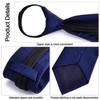 Stripe Necktie Blue Black Slim Skinny Tie Elegant Wedding Groom Tie  Gifts