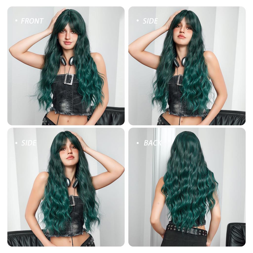 Women's Cosplay Wig Daily Party Curly Wigs Realistic Wig Natural Looking Wavy Wig for Women