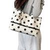 Nova Bolsa de Ombro Casual com Bolinhas Bolsa Mensageiro para o Trabalho Bolsa Almofada Bolsa de Lona Baguete Feminina