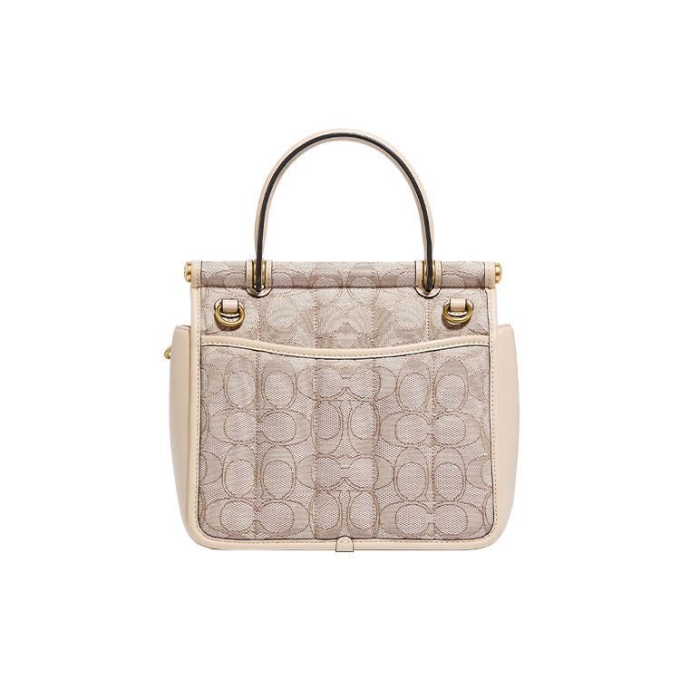Coach Borsa a mano piccola in jacquard firmato C5280-B4SHG