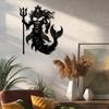 Metall Meerjungfrauenkönig Wandkunst Poseidon Dreizack Küstendekoration Eisenskulptur Heimgeschenk