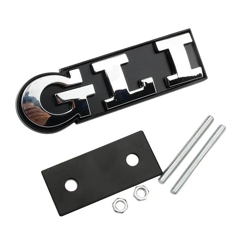 BSJ1 For VOLKSWAGEN VW GTI Metal Car Front Grille Emblem Badge for Volkswagen GLI Letters Amarok Beetle JETTA Lupo Arteon TIGUAN TOUA in2