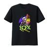 NOFX Punk Rock Skeleton Ice Cream T Shirt Final Tour Thanks For All The Shows Black Vintage Washed Breathable