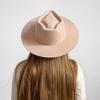 European and American new fashion casual arrow top wide brim wool jazz hat retro felt hat