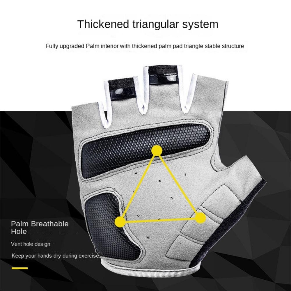 Cycling Sports Gloves Men's Outdoor Mountain Bike Half-finger Anti-slip Gloves Shock-proof Fitness Cycling Gloves