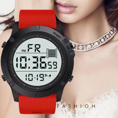 Beobachten Sie Herren-/Damen-Sportuhren, wasserdichte Outdoor-LED-Digital-Armbanduhr